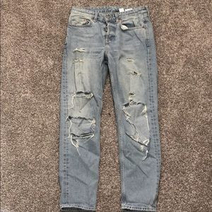 H & M low waist boyfriend jeans